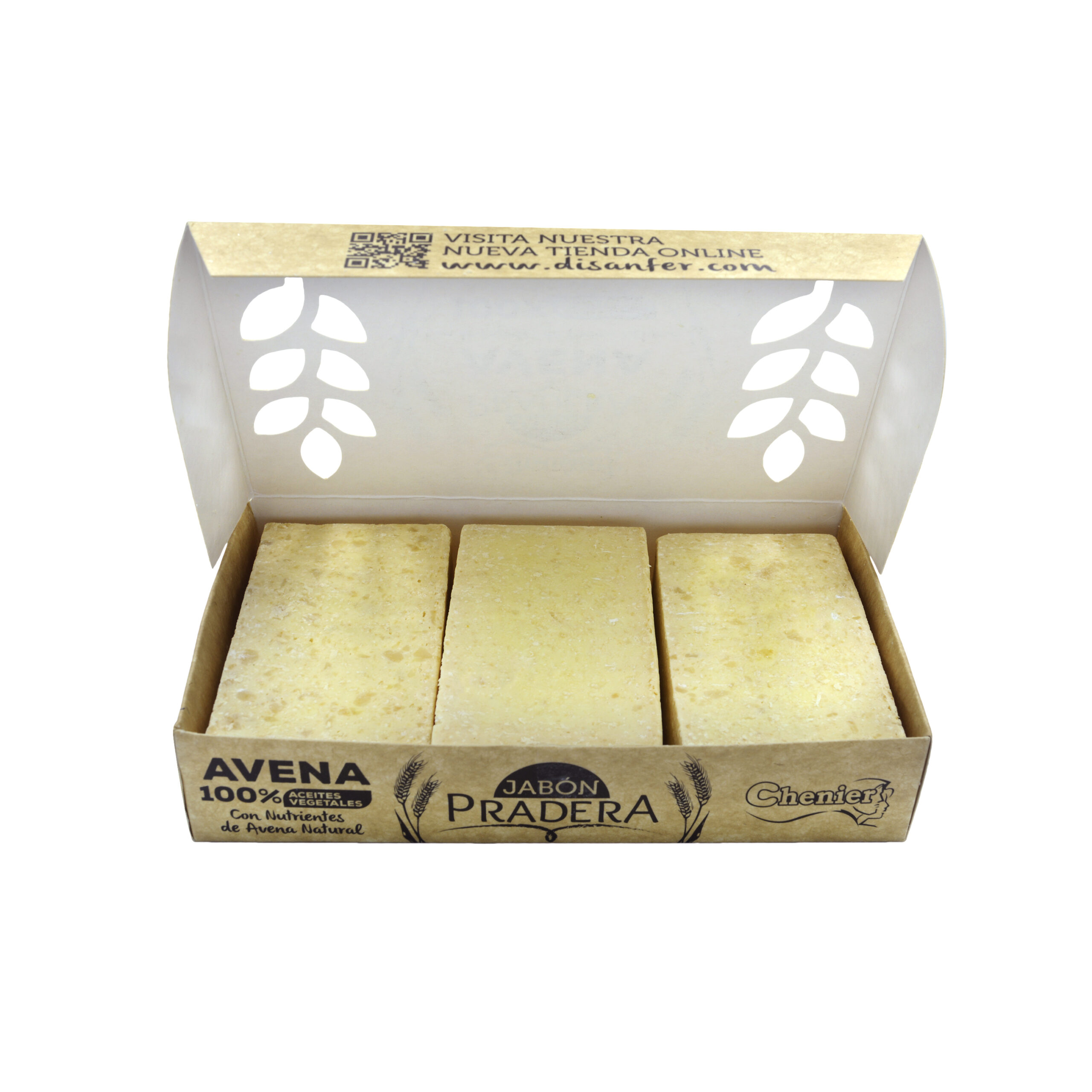 Jabón Avena Artesanal x 3 Unidades